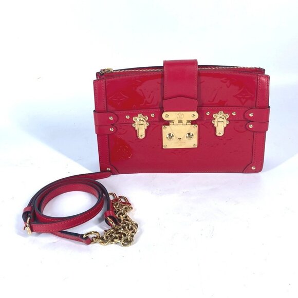 LOUIS VUITTON M54181 MonogramVernis Petite Mar Clutch 2WAY Shoulder Bag - Picture 1 of 11